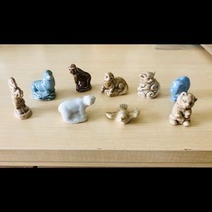 Vintage Red Rose Tea Animal Figurines Set of 9